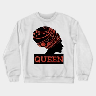 WOMEN Empowerment Black Queen Crewneck Sweatshirt